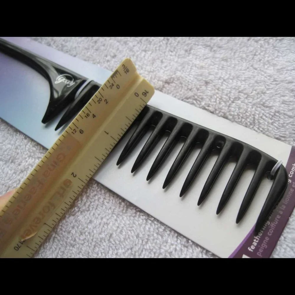 Goody Long Tail Pick Feather Hair Comb Wide Teeth Feathered Style Curls Section